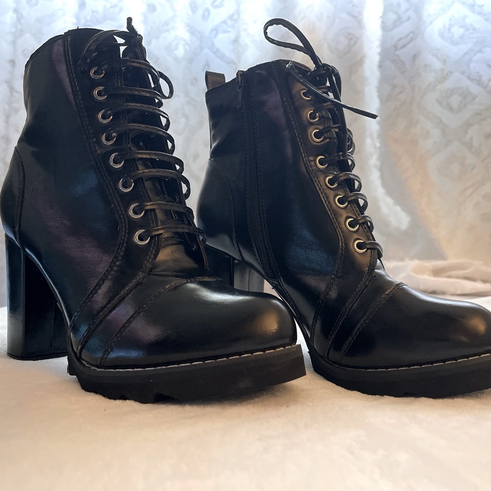 Dolls Kill “Not Ya Type Heeled Boots” Size 8